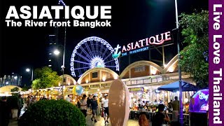 ASIATIQUE The Riverfront Bangkok  Exploring the Night Market livelovethailand [upl. by Barbur914]