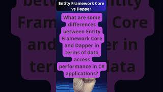 Entity Framework Core vs Dapper Performance Comparison [upl. by Euqor312]