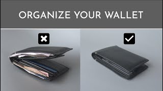 How to Organize Mens Wallet  EDC Wallet Organization [upl. by Ulberto]