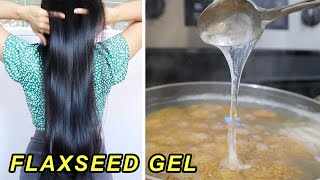 How to make FLAXSEED GEL for faster HAIR GROWTH ✨ Get long shiny soft healthy hair [upl. by Yenar]