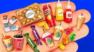 24 DIY MINIATURE FOOD REALISTIC HACKS AND CRAFTS [upl. by Enivid216]