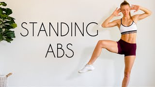 10 min STANDING ABS Workout No Equipment [upl. by Erline349]