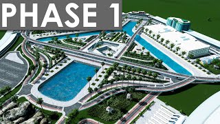 Building A LUXURIOUS Airport in Cities Skylines Part 1  Airports DLC [upl. by Georges]