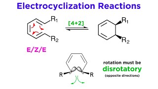 Pericyclic Reactions Part 4 Electrocyclizations ConrotatoryDisrotatory and Nazarov Cyclizations [upl. by Wolbrom334]