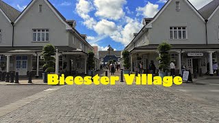 Bicester Village Walking Tour 4K London [upl. by Arrik]