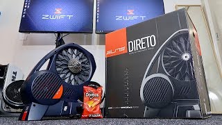 ELITE DIRETO Smart Trainer Unboxing Building Ride Data All the details [upl. by Ciapas930]