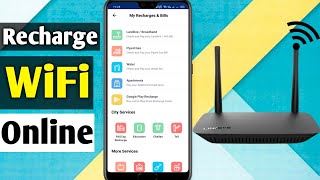 How to Recharge WiFi Online Using Phone  WiFi ko Recharge Kaise Kare  WiFi Monthly Plan [upl. by Saffren]