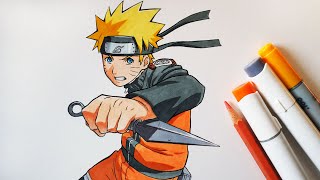 How to Draw Naruto Uzumaki  Step by Step Tutorial  Naruto Shippuden [upl. by Cecilio]