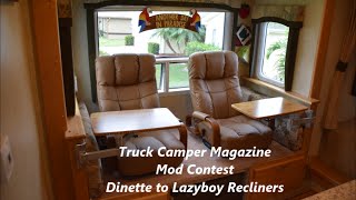 How to change an RV Dinette to Lazyboy Recliners [upl. by Aigneis]