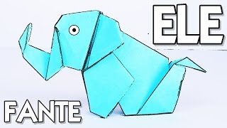 Cómo hacer un ELEFANTE de PAPEL  Origami [upl. by Asereht]