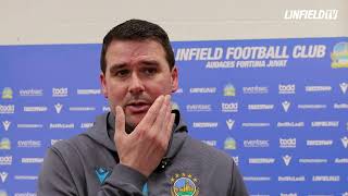 INTERVIEW  David Healy postmatch vs Coleraine  16042024 [upl. by Wehttam]