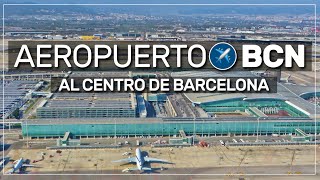 ➤ cómo SALIR del aeropuerto de BARCELONA ✈️🚍🚇 2022 006 [upl. by Tonl484]