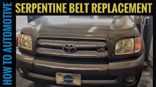 How To Replace The Serpentine Belt On A Toyota Tundra [upl. by Adham858]