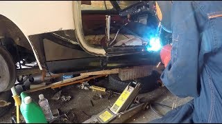 MGB GT Restoration Pt 22 Welding the Sills [upl. by Ordnassela729]