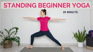 20 min Standing Yoga For Beginners  Back To Basics  Beginner Hatha Yoga [upl. by Neeka]