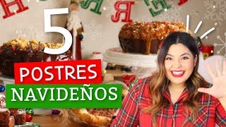 5 Postres Navideños para la Cena de Navidad ¡SORPRENDE A TU FAMILIA RebeO [upl. by Burd]