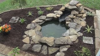 Decorative Garden Pond Setup [upl. by Aihtniroc]