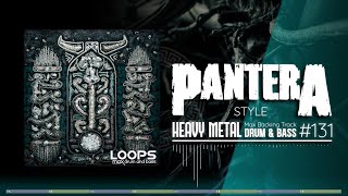 Heavy Metal Backing Track  Drum And Bass  Pantera Style  130 bpm Jam in D Minor [upl. by May]