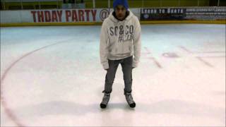 How To Perform Forwards Ice Skating To Backwards Skating Transitions Mohawk Turn In Hockey [upl. by Arrek742]