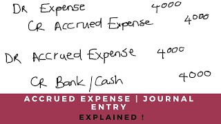 How to Record Accrued Expenses  Journal Entry  What is an Accrued Expense [upl. by Suanne333]