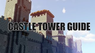 Castle Towers Guide  8 Designs  Minecraft [upl. by Nnyletak450]