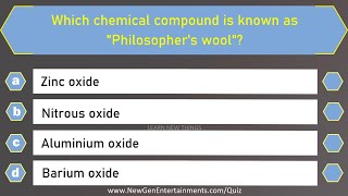 Chemistry Quiz  25 Important Questions and Answers  Science General Knowledge Quiz [upl. by Ahsakat]