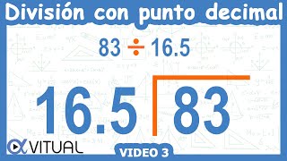 ➗ Cómo hacer una DIVISIÓN con PUNTO DECIMAL AFUERA [upl. by Lerret]