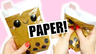 DIY bubble tea paper squishy [upl. by Odetta777]