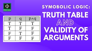 Truth Table and Validity of Arguments [upl. by Pryor358]