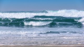 Breaking Waves  1 Hour of Beautiful Pacific Ocean Waves in HD [upl. by Okier539]