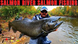 Salmon Fishing New Yorks World Famous Salmon River [upl. by Anelrats]