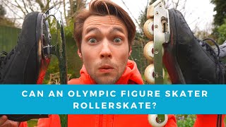 Can an Olympic Figure Skater Roller Skate [upl. by Shelton]