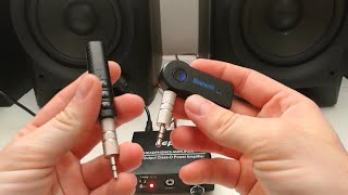 How to add Bluetooth Wireless connection to your amplifier using Aux Bluetooth Receiver [upl. by Ramilahs761]