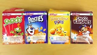 Kelloggs Variety Review Frosties Smacks Corn Flakes [upl. by Kentigerma]