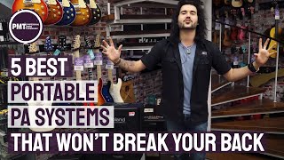 5 Best Portable PA Systems That Wont Break Your Back  Great For Outdoor PA Systems Too [upl. by Haem]