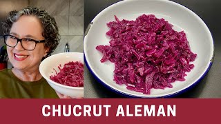 Chucrut de Repollo Morado Aleman Rapido y sin Fermentar  The Frugal Chef [upl. by Assirahc]