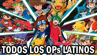 DIGIMON  Todos los Openings en Español LATAM 1999  2020 [upl. by Dorehs]