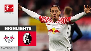 RB Leipzig  SC Freiburg 31  Highlights  Matchday 11 – Bundesliga 202324 [upl. by Ebner]