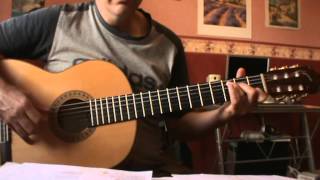 Le Plat Pays Jacques Brel tutorial guitare Accords cover niveau facilemoyen [upl. by Nellek]