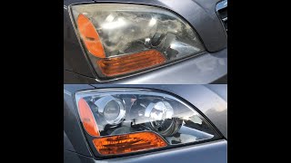 How To Clear Coat Headlights Step By Step [upl. by Arihaz]