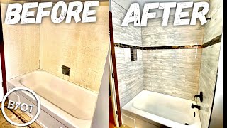 DIY Shower Remodel  START To FINISH Part 1 of 2 [upl. by Ran426]