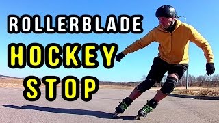 How I Learned the ICE HOCKEY STOP on Inline Skates [upl. by Hayyifas865]