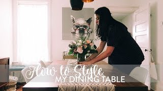 CENTERPIECE IDEAS for Dining Table  DIY How to Style a Table for Spring [upl. by Legir]