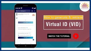 TUTORIAL  How to generate Virtual ID for Aadhaar [upl. by Irrac949]