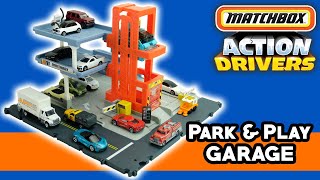 UNBOXING Matchbox Action Drivers Park amp Play Garage Playset 2021 [upl. by Alemrac124]