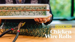 CHICKEN WIRE ROLLS  Quick Tips with Hitomi Gilliam [upl. by Aitnwahs]