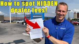 9 fees to NEVER pay a car dealership Tips on car buying how to negotiate and how to buy a car [upl. by Vitia572]