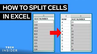 How To Split Excel Cells Into Columns [upl. by Roel]