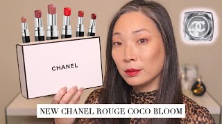 CHANEL  NEW Rouge Coco Bloom Lipsticks [upl. by Eindys]