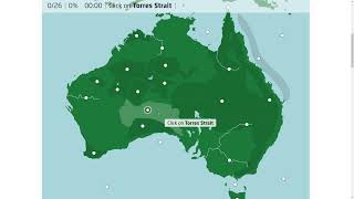 WR Australia Physical Features 19745 Seterra Geoguessr [upl. by Publus]